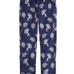 J. Crew by Piamita blue monkey print silk pants